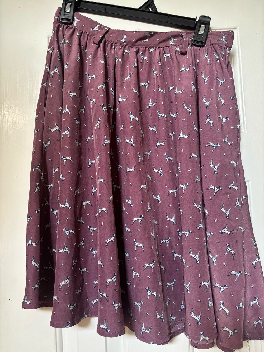 Xhilaration Mauve Skirt with Dog Print